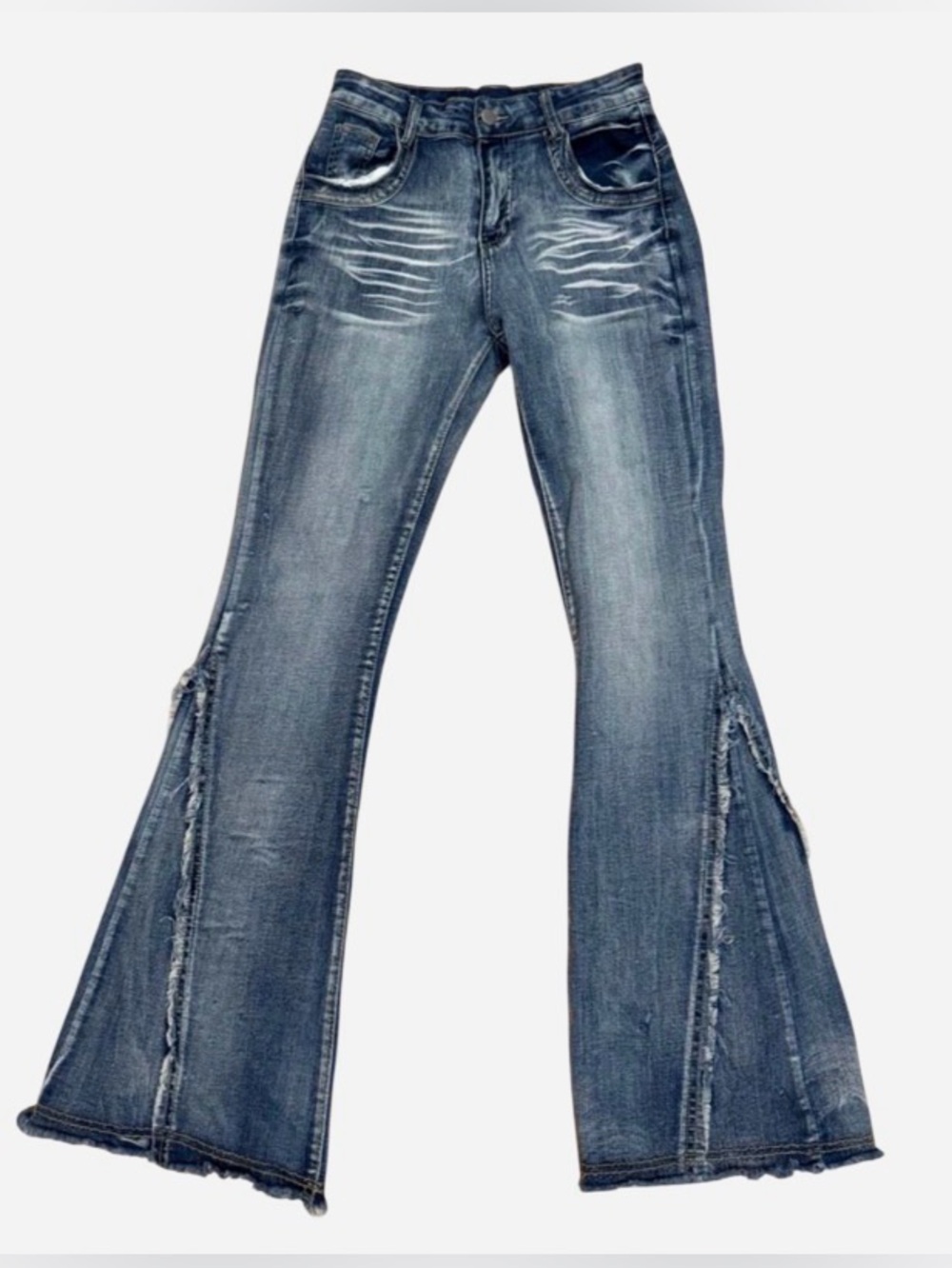 AELFRIC EDEN Distressed Flare Jeans Size 26 - Unique